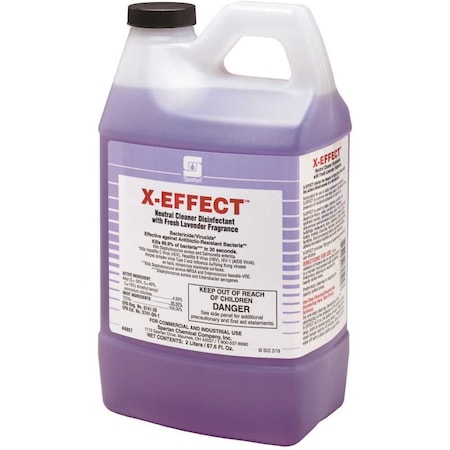 Spartan X-Effect 2 Liter Fresh Lavender Scent 1-Step Cleaner/Disinfectant, 4PK 485702